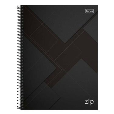 Imagem de Caderno Espiral Universitário Zip 10 Matérias 200 Folhas Preto - Tilibra