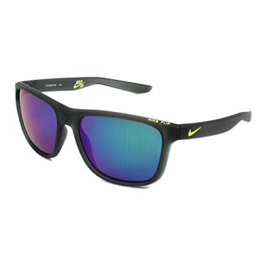 Imagem de Nike EV0989-063 Óculos de sol Flip R (armação cinza com lente verde flash), antracite/cibernético fosco
