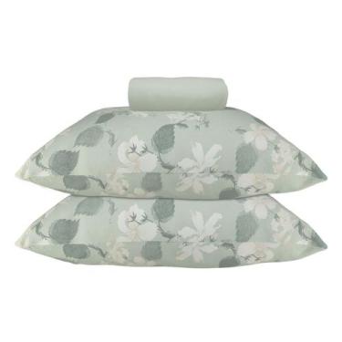 Imagem de Jogo de Lençol KazzaVip Queen Malha 100% Algodão Lençol com Elástico M