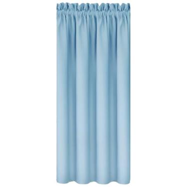 Imagem de Cortina blackout para quarto banheiro cozinha, cortina de janela curta, cortina isolada com bloqueio de luz, cortina curta de privacidade blackout, cortina de tecido de poliéster grosso 96 x 114 cm