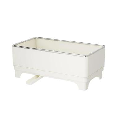 Imagem de Generic Porta-esponja, porta-pano de prato, bandeja para pia, organizador de pia para banheiro e lavabo, Branco