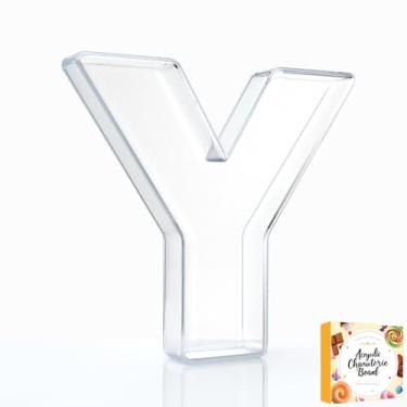 Imagem de Bandeja preenchível com letras de charcutaria acrílica de 25,4 cm, pratos de servir reutilizáveis em formato de número do alfabeto para tábua de charcutaria, frutas, doces, bolos, decoração de festa