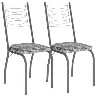 Imagem de Kit 2 Cadeiras Tubular Europa 262 Pt