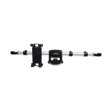 Imagem de KiBcsLic Suporte para celular para encosto de cabeça de carro, suporte plano para PC, para PC no banco traseiro com gancho móvel, prático, 3 em 1,