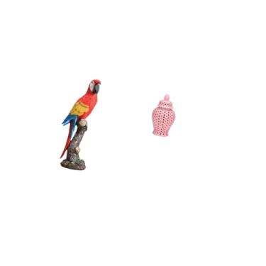 Imagem de Fenteer Estátua de Cerâmica de, Jarra de Gengibre, Artesanato Decorativo de Porcelana, Lembrança para Feriados, Jardim, Casa, Quarto, Armaze