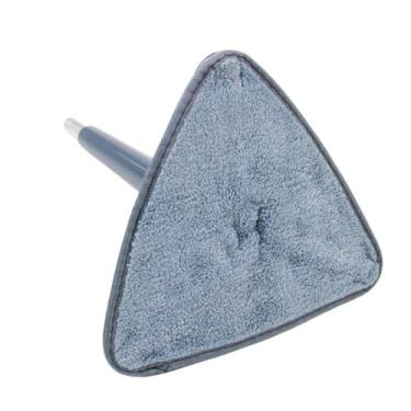 Imagem de Mop Triangular Profissional com Cabo Extensível, 2 Panos de Microfibra, Rotação 360°, Base Articulada, Limpeza de Cantos e Rodapés, 115cm