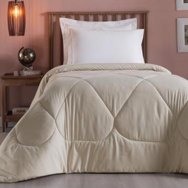 Imagem de Cobertor Grosso Edredom Solteiro Alto Padrão 200 Fios Dupla Face Unique – Toque Macio e Confortável (Avelã)