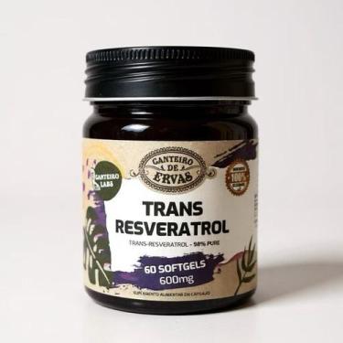 Imagem de TransResveratrol 98 puro Canteiro de ervas 600 mg 60 softgels