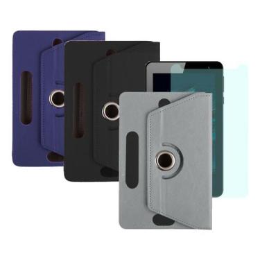 Imagem de Kit Capa Giratória + Película Para Tab Positivo Twist T770c - Otemu, S