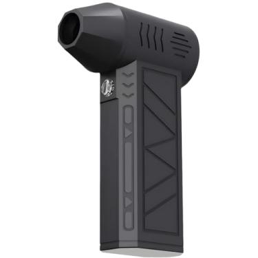 Imagem de Soprador turbo portátil, mini ventilador sem fio, corpo abdominal, motor sem escovas de 13.000 RPM, carregamento tipo C, versátil para limpeza e controle de fluxo de ar