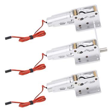 Imagem de SPYMINNPOO Controlador RC, Caixa de Controle de Trem de Pouso Telescópico Elétrico de Liga, de Precisão para Aeronaves de Asa Fixa RC (Prata)