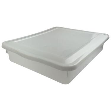Imagem de CAIXA ORGANIZADORA 9L 34,5x8,5x42,5CM COM TAMPA BIOPRATIKA 0508 - PLEI