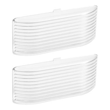 Imagem de lasuroa 2pçs Lente de Substituição Peças para RV Lanterna Externa Varanda, Cobertura Luz Plástica Motorhome Acessórios para Reboque Compatível com BARGMAN 34-78-517,515,522 (Transparente)