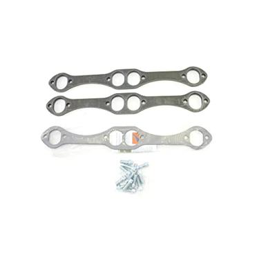 Imagem de Patriot Exhaust H7863 Flange de cabeçote oval para Chevy de bloco pequeno