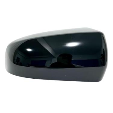 Imagem de CAMIL Capa de espelho lateral preta brilhante, tampa de espelho retrovisor para BMW Série E70 X5/Série E71 X6 (lado direito do passageiro)