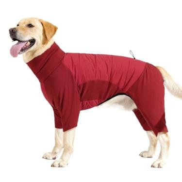 Imagem de Casaco de inverno para cães | Roupas quentes para clima frio para filhotes, casaco de inverno impermeável para cães pequenos e grandes, caminhadas, acampamento, caminhada