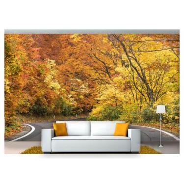 Imagem de Papel De Parede Estrada Caminho Floresta 3D Nes106 3M² - Você Decora