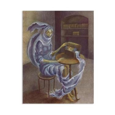 Imagem de Remedios Varo Decoração de parede Abut, impressão em tela pintura surrealismo arte de parede decoração de casa Remedios Varo pôster presente para quarto sala de estar 90 x 70 cm (36 x 28 pol) sem