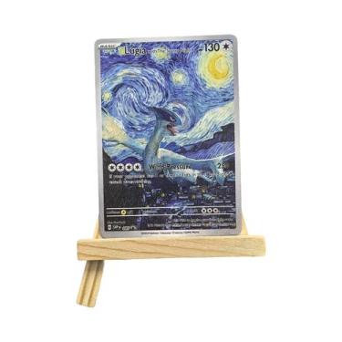 Imagem de Cartas Pokémon Do Museu Van Gogh, Pikachu Raro, Mew, Charizard, Eevee,
