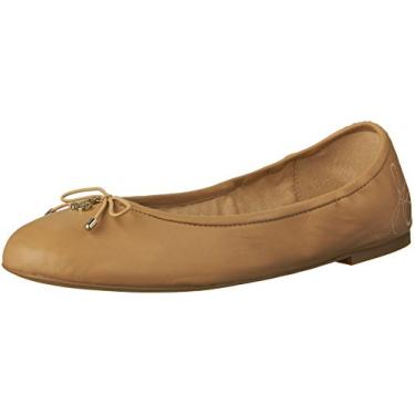 Imagem de Sam Edelman Sapatilha feminina Felicia Ballet, Bege macio, 6.5 Wide