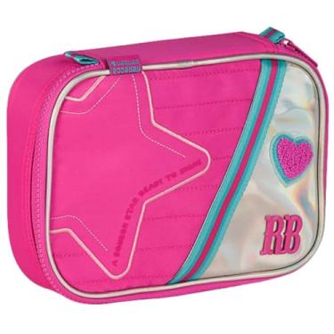 Imagem de Estojo Escolar Rebecca Bonbon Premium, 36 Canetas Lápis Material, RB, com Divisórias Compartimento, Meninas, Box, Feminino, Grande (Rosa)