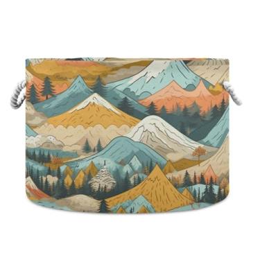 Imagem de WELLDAY Cesta de corda de algodão cesta de lavanderia para bebê para sala de estar, lavanderia, berçário, travesseiros, decoração de casa