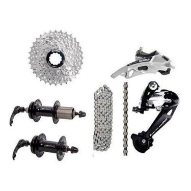 Imagem de Kit Relação Gta 9 27v Bike Tipo Shimano Cubo Cambios Cassete - Sunrun