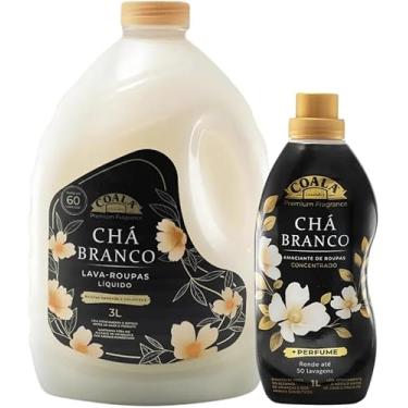 Imagem de Kit Rotina Coala Laundry Chá Branco | Lava-Roupas Líquido 3L + Amaciante Concentrado 1L | Rende 60 Lavagens