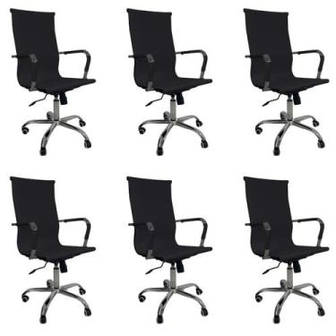 Imagem de Cadeira De Escritório Esteirinha Giratória Ergonômica Alta - Oficial W
