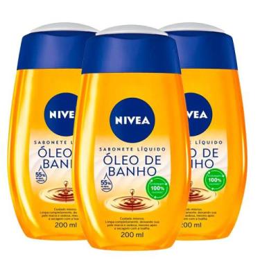 Imagem de Kit 3 Sabonetes Líquido Nivea Natural Oil 200ml