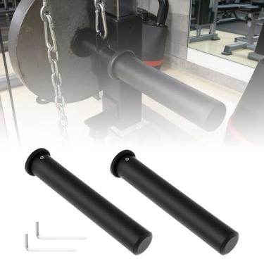 Imagem de Tobefore Mangas adaptadoras olímpicas de 28 cm – Conversores de nylon resistente para halteres e halteres padrão de 2,5 a 5 cm, capacidade de 272 kg, inclui 2 mangas com 2 chaves inglesas