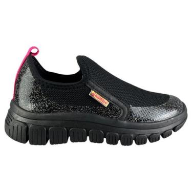 Imagem de Tênis Novopé Infantil Menina Calce Fácil Slip-On Glitter Brilho Origin