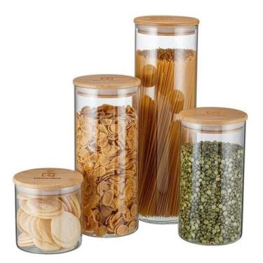 Imagem de Potes Herméticos Porta-Mantimentos com Tampa de Bambu - Electrolux, 50