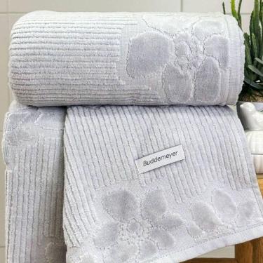 Imagem de Toalha Banhão Lollipop Buddemeyer Veludo 90x150 Prata