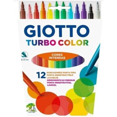 Imagem de Caneta Hidrográfica Turbo Color Giotto 12 Cores