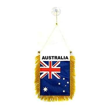 Imagem de Minifaixa Austrália 15 x 10 cm - Pingente australiano 15 x 10 cm - mini faixas 10 x 15 cm gancho com ventosa - Drapeau Australie AZ FLAG