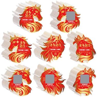 Imagem de Geyee 504 Pcs Chinese New Year Scratch Off Card 2026 Year Scratch Off Fortune Cards 2026 Chinese Party Gifts for Lunar New Years Supplies (Horse)
