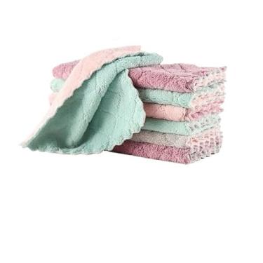 Imagem de 30x30cm Super Absorvente Microfibra Pano De Cozinha Toalha De Limpeza Doméstica Super Duravel Macio (9)