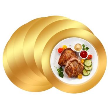 Imagem de Jogo americano descartável de papel 33 cm, à prova d'água e resistente a óleo, para mesa de jantar, festas, casamentos, restaurantes e decoração de casa, materiais ecológicos para mesa