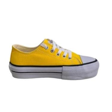 Imagem de Tênis Infantil Menina World Colors Plataforma Amarelo-Feminino