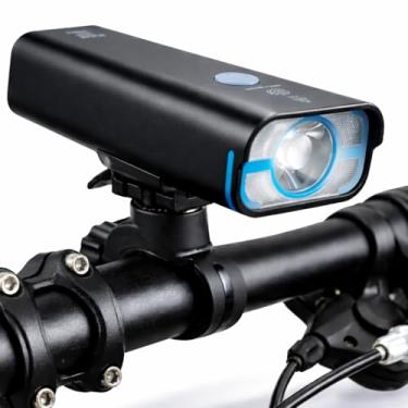 Imagem de BrightRoad Recarregável Frente 800 e Traseira 40 Lúmens Bicycle Light Set Auto On/Off Tail Light & Farol LED com Visibilidade de 650 pés, IPX6 Luzes de Bicicleta Impermeáveis, Luz Traseira com Refletor embutido