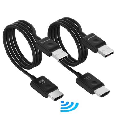 Imagem de SABRENT Transmissor e receptor HDMI sem fio 100FT/30M qualidade FHD sem costura (1080p @60Hz) Plug and Play, transmite vídeo de PCs, laptops para TVs, projetores e mais (DA-H1R1)