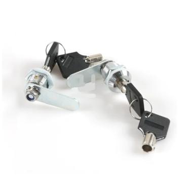 Imagem de MS402 Caixa elétrica trava de lingueta plana redonda pino copo fechadura chave de cobre caixa de correio fechadura de caixa de correio 1 peça (MS402-20)