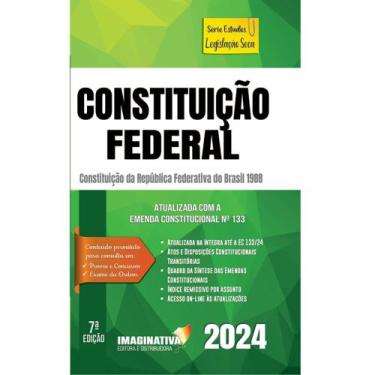 Imagem de Constituição Federal 2024 - Atualizada EC 133 - IMAGINATIVA JUS