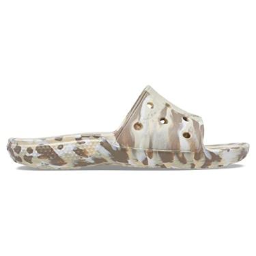Imagem de Chinelo crocs classic marbled slide bone/multi