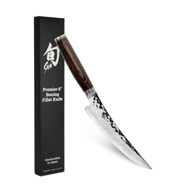 Imagem de Shun Boning and Fillet Knife Premier Series 6 Inch Damascus Clad Steel, Professional Quality - Walnut/Stainless Steel