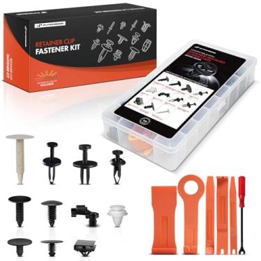 Imagem de A-Premium Kit de clipes de retenção de carro 110 peças (tipo 11) compatível com Dodge Grand Caravan 2008-2020 para-choque painel de guarnição de porta painel de lama auto pino plástico rebite conjunto