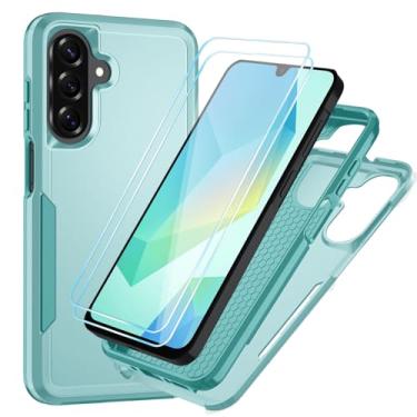 Imagem de Suncasetor Capa para Samsung Galaxy A16 5G/4G com protetor de tela HD [proteção contra quedas de grau militar] Proteção de corpo inteiro resistente à prova de choque para Galaxy A16 5G, verde menta