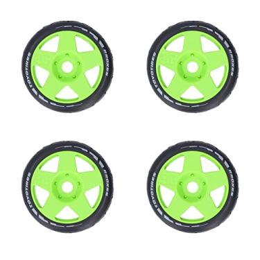 Imagem de aqxreight 4 PCS 1/8 GT RC Rodas Forte Aderência Pneus de Corrida de Estrada Resistentes Ao Desgaste Em Rodas de Estrada Com Adaptador de 17 Mm Preto Confirme o Uso Relevante do Carro 45665 de GT (#3)