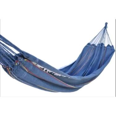 Imagem de Kit 2 Rede De Descanso Casal Resistente Grande 2,50 m x 1,50 m (1 REDE CINZA SOLTEIRO)